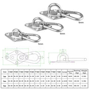 2 PCS 8mm 316 Stainless Steel Sand Bag Ceiling Hook Heavy Duty Swing Hangers - Eurekaonline