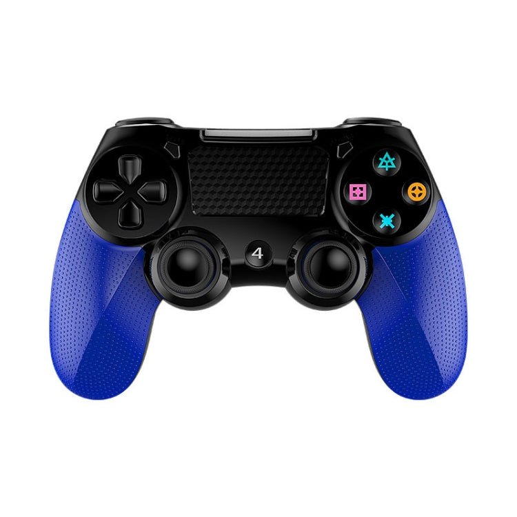 2 PCS Bluetooth Wireless Gamepad Touch Screen With Light Audio Dual Vibration Controller For PS4(Blue) - Eurekaonline