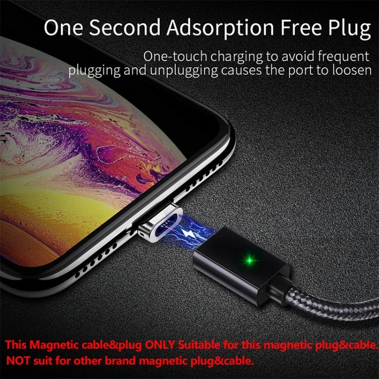 2 PCS ESSAGER Smartphone Fast Charging and Data Transmission Magnetic Cable with Micro USB Magnetic Head, Cable Length: 2m(Silver) - Eurekaonline