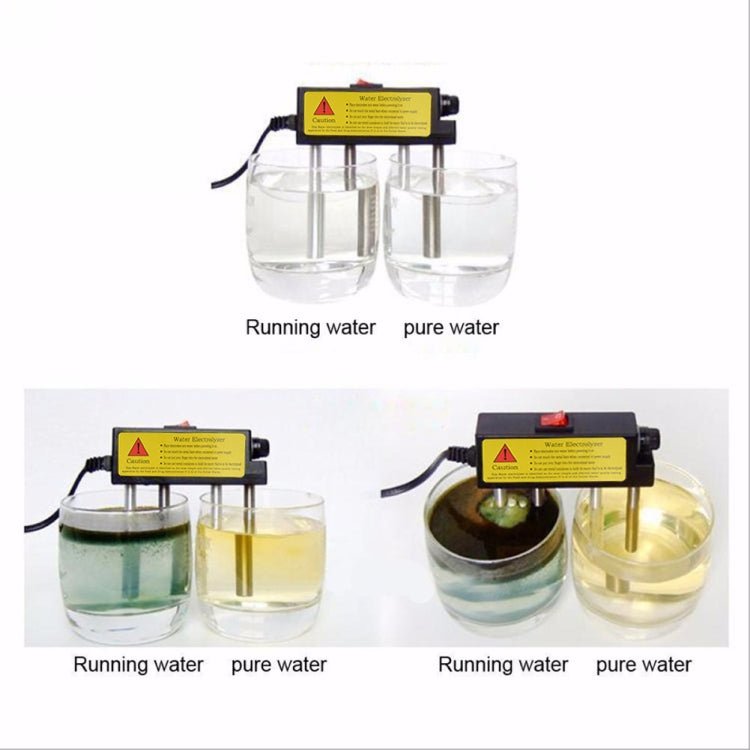 2 PCS Household Electrolyzer Test Electrolysis Water Tools Water Purity Level Meter PH Testing Tool Water Quality Tester(EU Plug) - Eurekaonline