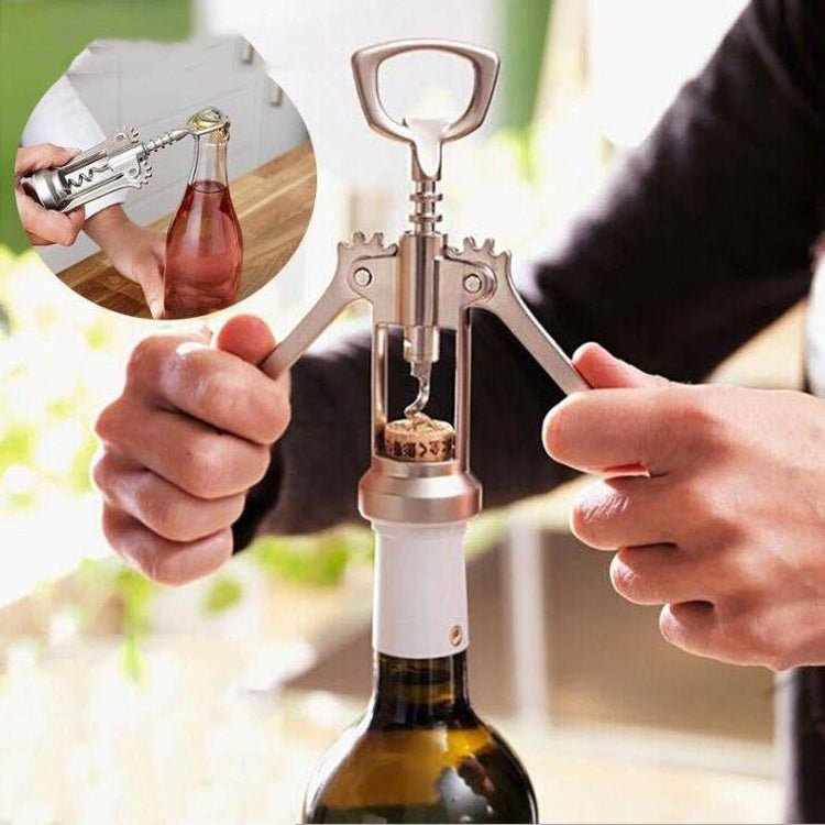 2 PCS Multifunctional Zinc Alloy Red Wine Bottle Opener Kitchen Supplies Gadgets - Eurekaonline