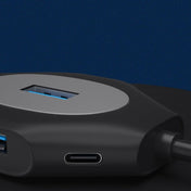 2 PCS PD Fast Charging Multi-Port USB Docking Station, Number of interfaces: T1303 Type-C to PD3.0+1xUSB3.0+3xUSB2.0 - Eurekaonline