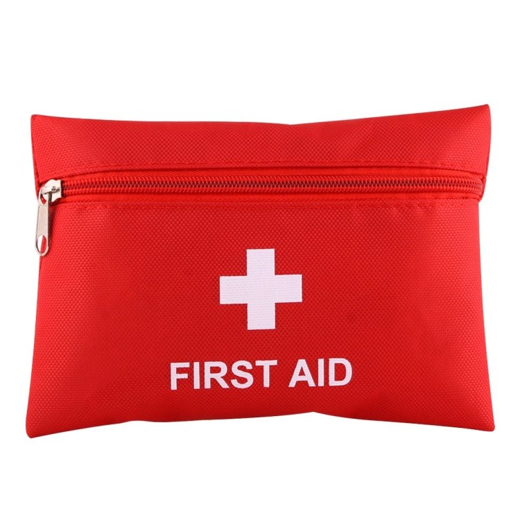 2 PCS Portable First Aid Kit with Bag, Includes Sanitizing Pads, Gauzes, Scissors,Band-aids and Tweezers, Random Color Delivery - Eurekaonline