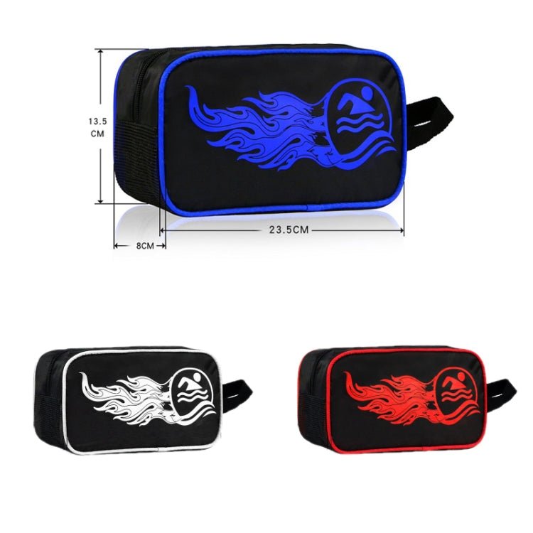 2 PCS Portable Storage Beach Swimming Zipper Tote Bag, Color: Red - Eurekaonline