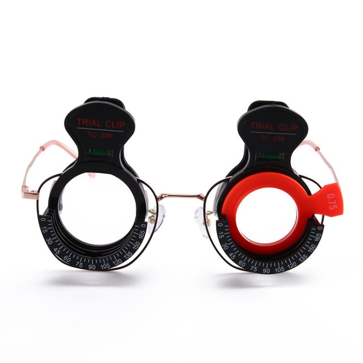 2 PCS/Set Monocular Glasses Adjustable Optometry Trial Frame Wearable Clip With Balancer - Eurekaonline
