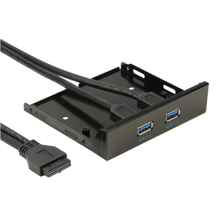 2-Port USB 3.0 3.5 inch Front Panel Data Hub for PC - Eurekaonline