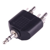 2 RCA Male to 3.5mm Male Jack Audio Y Adapter(Black) - Eurekaonline