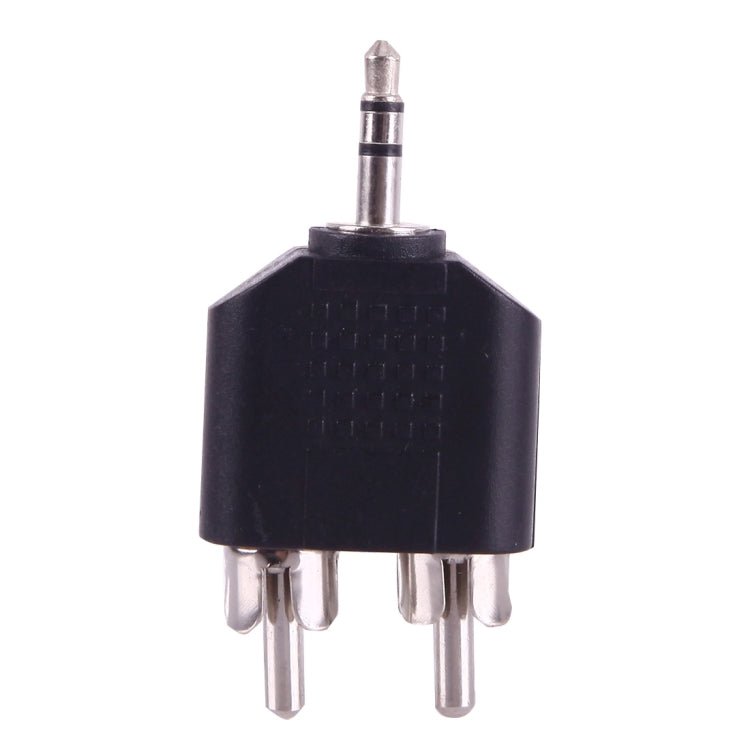 2 RCA Male to 3.5mm Male Jack Audio Y Adapter(Black) - Eurekaonline