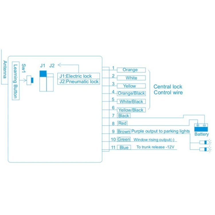 2 Set Car Key-Free Access To The Central Control Lock Mobile Phone APP Control Open And Close The Car Door, Specification: T240 - Eurekaonline