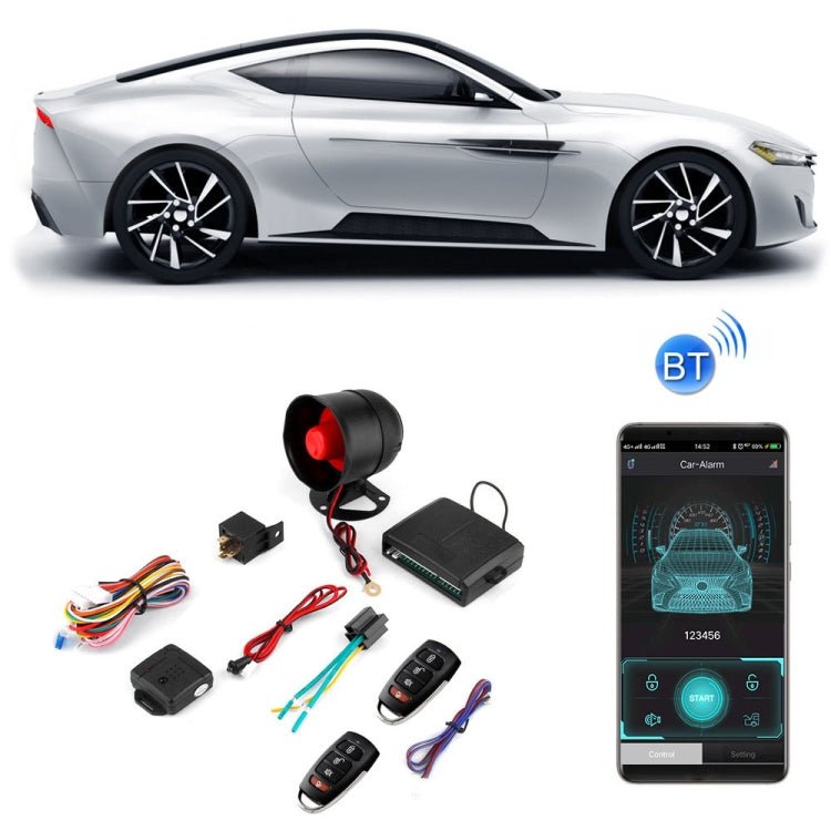 2 Set One-Way Car Anti-Theft Alarm Mobile Phone APP Control Anti-Theft Alarm - Eurekaonline