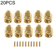 20 PCS SMA-JB3 RF Connector SMA Male Inner Screw & Pin Solder Semi-Rigid Eurekaonline