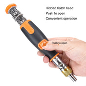 2050C Portable 10 In 1 Hidden Bits Multi-angle Ratchet Corner Screwdriver Set(Gray) Eurekaonline