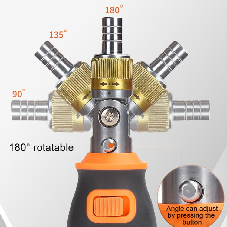 2050E 8 In 1 Portable Multifunctional S2 Batch Head Two-way Ratchet Screwdriver Set(Gray) Eurekaonline