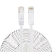 20m CAT6 Ultra-thin Flat Ethernet Network LAN Cable, Patch Lead RJ45 (White) Eurekaonline
