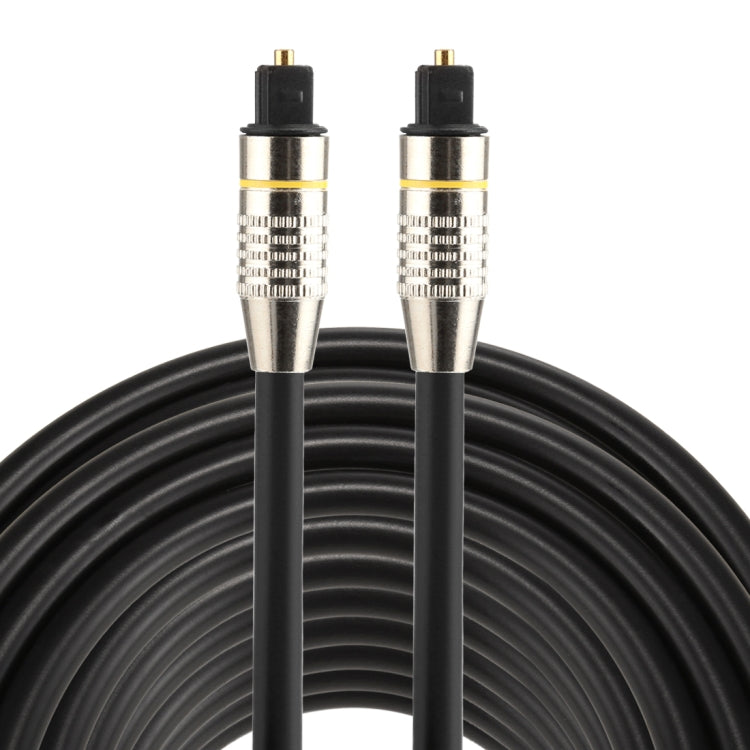 20m OD6.0mm Nickel Plated Metal Head Toslink Male to Male Digital Optical Audio Cable Eurekaonline