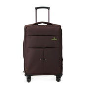 24 inch Oxford Cloth Universal Wheel Travel Password Draw-bar Box Luggage Carrier(Coffee) Eurekaonline