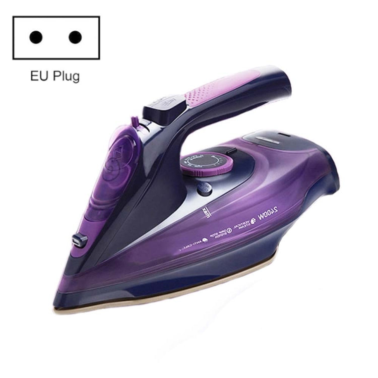 2400W Household Wireless Iron Handheld Steam Iron Garment Steamer,EU Plug(Purple) Eurekaonline