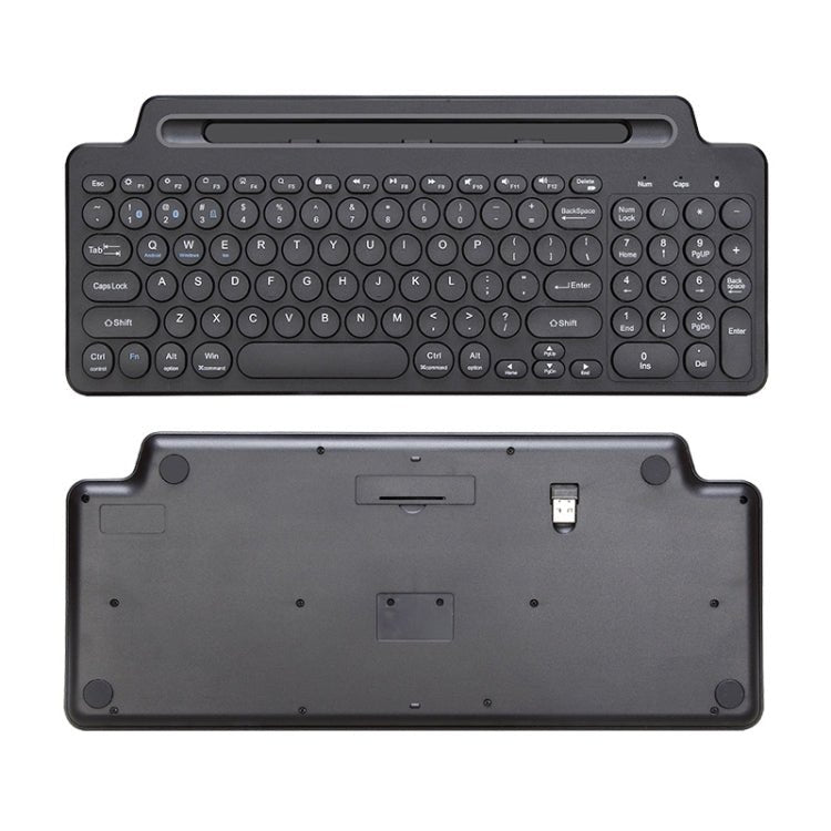 2.4G Bluetooth Wireless Keyboard With Card Slot Bracket With Touchpad - Eurekaonline