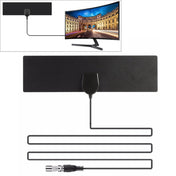 25 Miles Range 28dBi High Gain Amplified Digital HDTV Indoor Outdoor TV Antenna with 3.7m Coaxial Cable & IEC Adapter Eurekaonline