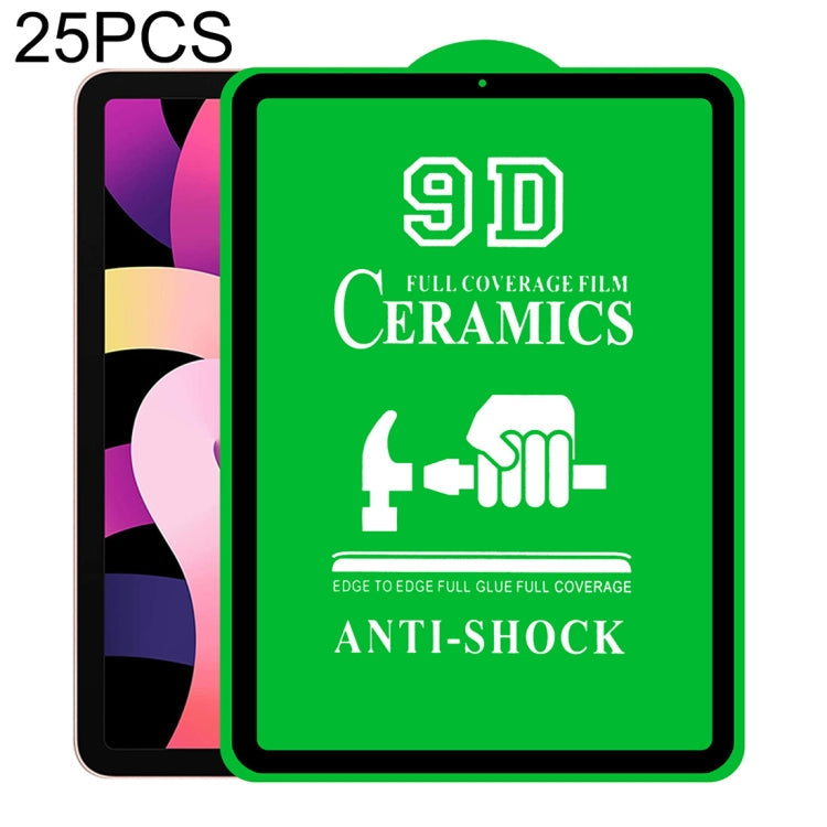25 PCS 9D Full Screen Full Glue Ceramic Film For iPad Pro 11 / Air 4 10.9 inch Eurekaonline