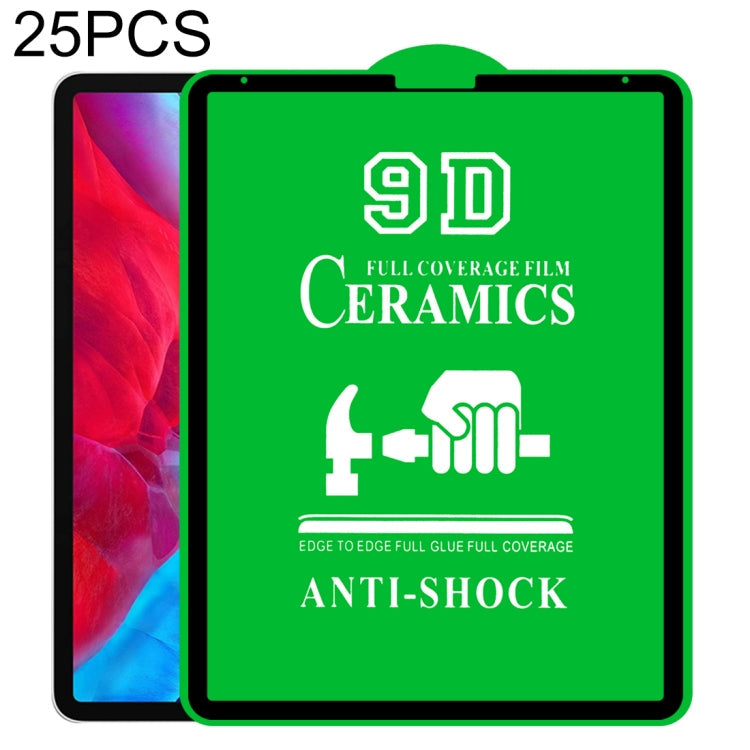 25 PCS 9D Full Screen Full Glue Ceramic Film For iPad Pro 12.9 2021 Eurekaonline