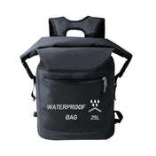 25L Outdoor Swimming Upstream Waterproof Bag Beach Bag(Black) Eurekaonline