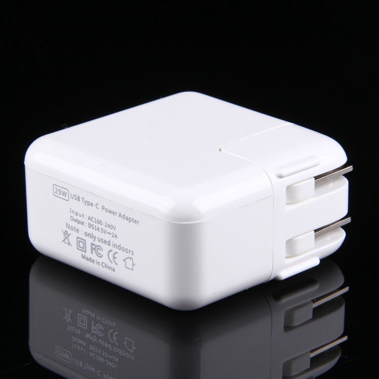 29W USB-C / Type-C 3.1 Port Power Charger Adapter, US Plug(White) Eurekaonline