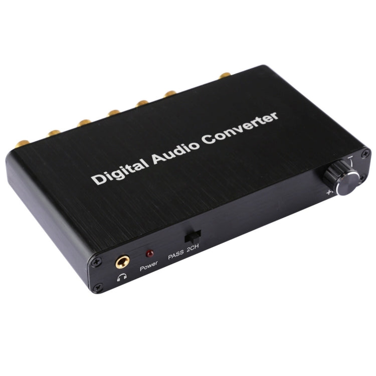 2CH Digital Audio Decoder Converter with Optical Toslink SPDIF Coaxial for Home Theater / PS4 / PS3 / XBOX360, Support Volume Control, AC-3, DTS Eurekaonline