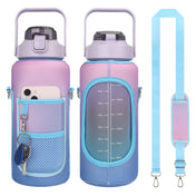 2L Gradient Color Water Bottle Cover Case Sleeve with Strap(Gradient Purple) Eurekaonline