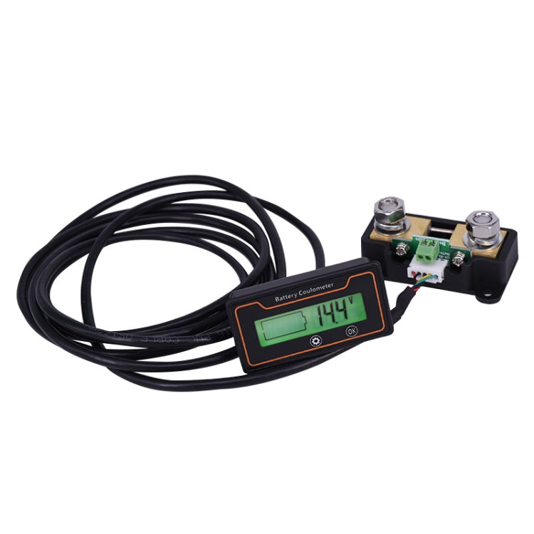 2m 50A 12V 48V Digital Display DC Current Voltmeter Lead-Acid Lithium Battery Charge Meter Eurekaonline
