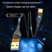 2pcs 65W USB-C / Type-C to Type-C Transparent Fast Charging Data Cable, Length: 1m(Orange) Eurekaonline