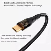 2pcs 65W USB-C / Type-C to Type-C Transparent Fast Charging Data Cable, Length: 1m(Orange) Eurekaonline