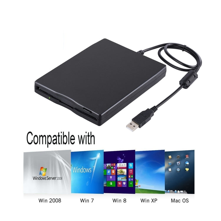 3.5 inch 1.44MB FDD Portable USB External Floppy Diskette Drive for Laptop, Desktop Eurekaonline