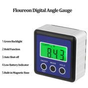 3 Button Mini Precision Magnetic Digital Tilt Box / Tilt Meter / Inclinometer(Blue) Eurekaonline