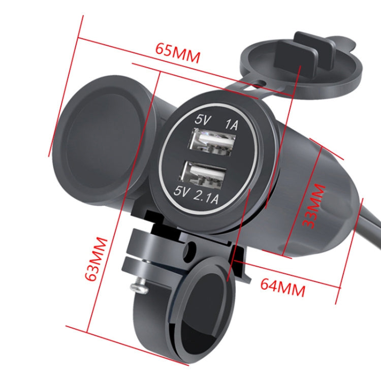 3 PCS Dual USB 3.1A Car Charger 9-30V with Temperature Voltage Holder(Red Light) Eurekaonline