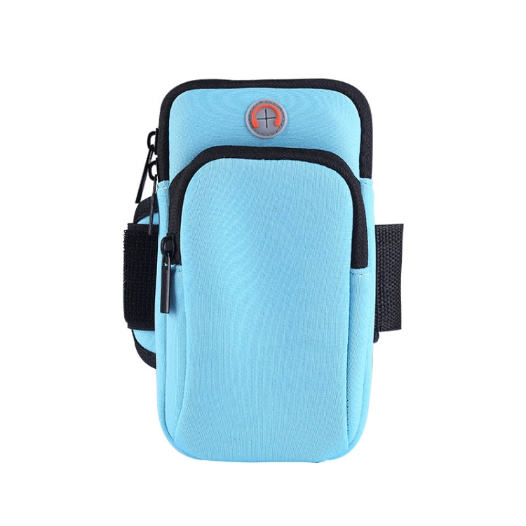 3 PCS Running Mobile Phone Arm Bag Men And Women Fitness Outdoor Hand Bag Wrist Bag  for Mobile Phones Within 6.5 inch( Blue) Eurekaonline