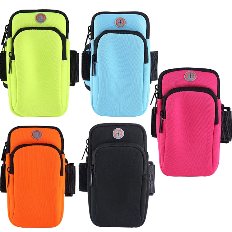 3 PCS Running Mobile Phone Arm Bag Men And Women Fitness Outdoor Hand Bag Wrist Bag  for Mobile Phones Within 6.5 inch(Rose Red) Eurekaonline