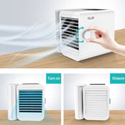 3 in 1 Refrigeration + Humidification + Purification Air Cooler Desktop Cooling Fan with Colorful Light Eurekaonline