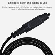 30m EMK OD4.0mm Square Port to Square Port Digital Audio Speaker Optical Fiber Connecting Cable(Black) Eurekaonline
