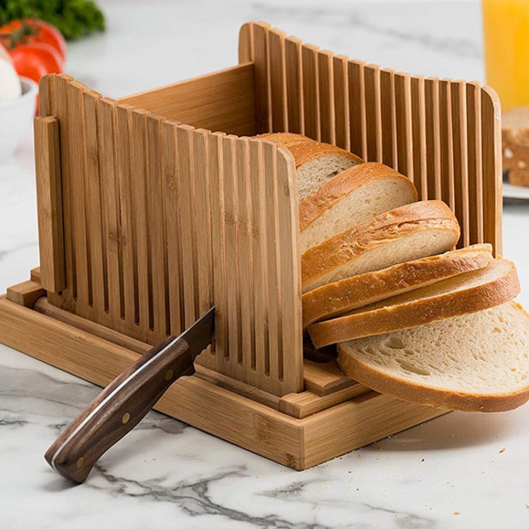 31.7x23.7x19cm Bamboo Household And Commercial Multi-Function Bread Cutting Plate Sliced Cutting Board Bread Slices Bread Plate Eurekaonline