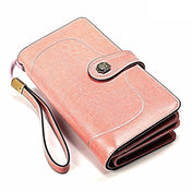 3555 Large Capacity Long Multi-function Anti-magnetic RFID Wallet Clutch for Ladies with Card Slots (Pink) Eurekaonline