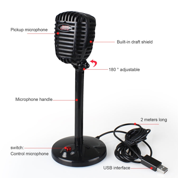 360 Degree Rotatable Driveless USB Voice Chat Device Video Conference Microphone, Cable Length: 2.2m Eurekaonline