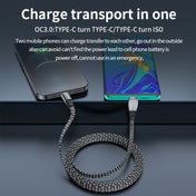 3A USB-C/Type-C to USB-C/Type-C Elbow Fast Charge Data Cable, Length:2m(Grey) Eurekaonline