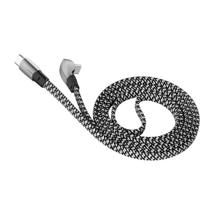 Type-C Elbow Fast Charge Data Cable, Length:2m(Grey) Eurekaonline