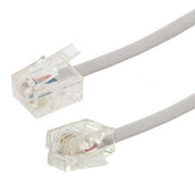 4 Core RJ11 to RJ11 Telephone cable, Length: 5m Eurekaonline