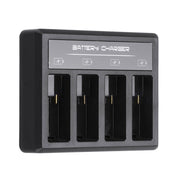 4-channel Battery Charger with Type-C / USB-C Port for GoPro HERO8 Black /7 Black /7 White / 7 Silver /6 /5 Eurekaonline