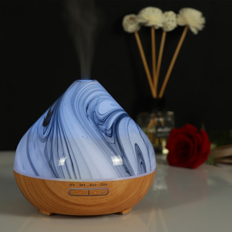 400ml Volcano Shape Humidifier Glass Aromatherapy Machine Automatic Alcohol Sprayer, Plug Specification:UK Plug(Khaki) Eurekaonline