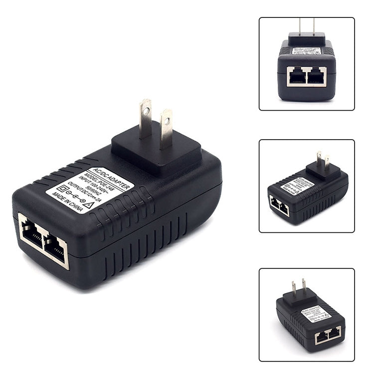 48V 0.5A Router AP Wireless POE / LAD Power Adapter(US Plug) Eurekaonline