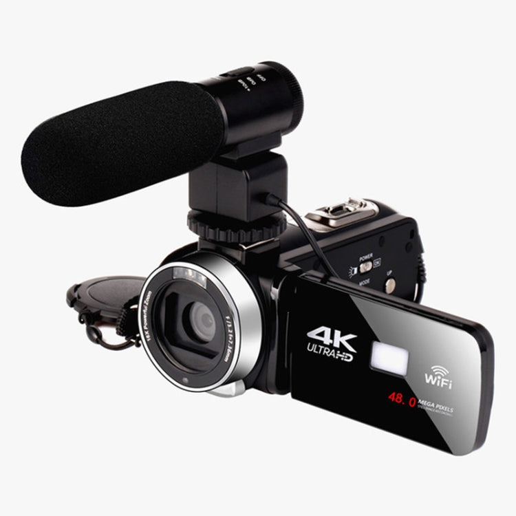 4K HD Night Vision 48MP Home WiFi Live Camcorder DV Digital Camera, Style:Microphone Eurekaonline