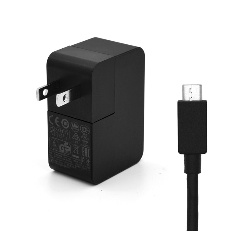 5.2V 2.5A AC Power Adapter Charger with 1.5m Micro USB Charging Cable, For Microsoft Surface 3, CE Certified Eurekaonline